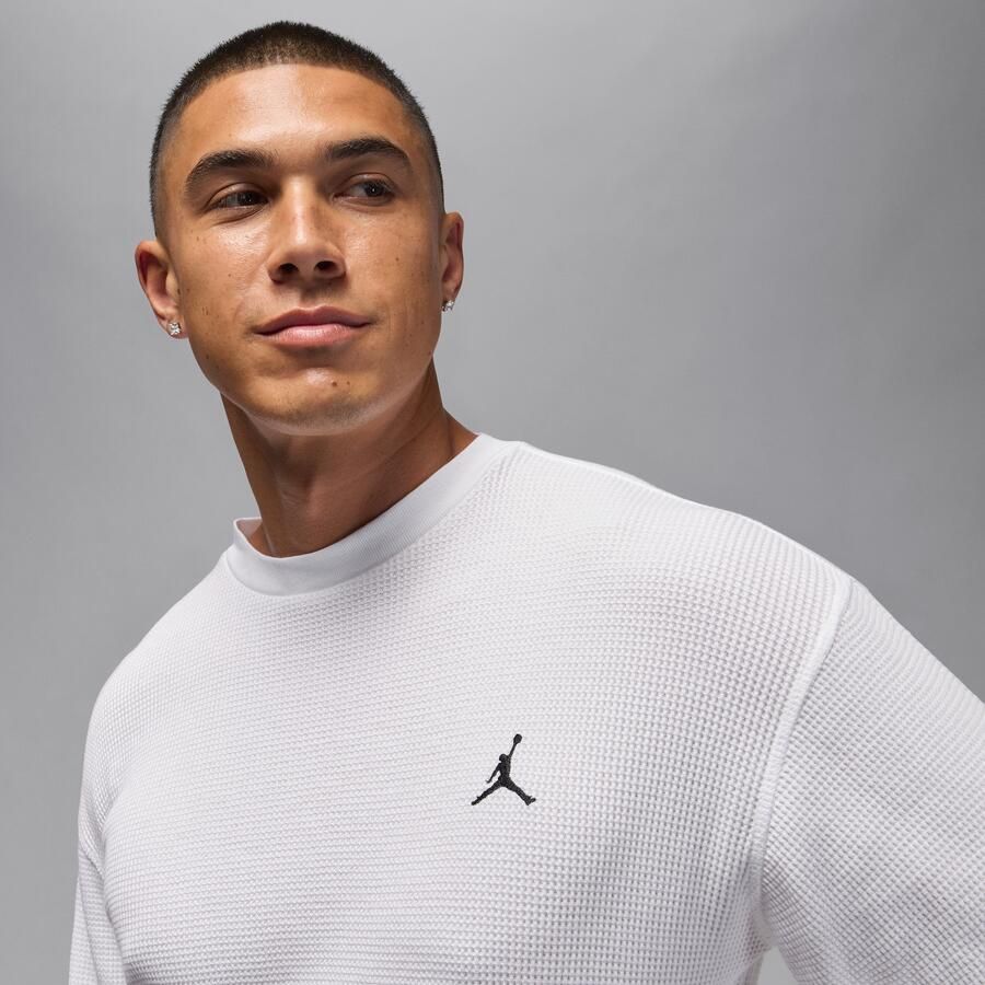 Jordan Flight Mountainside wafelshirt met lange mouwen voor heren Wit - Foto 2