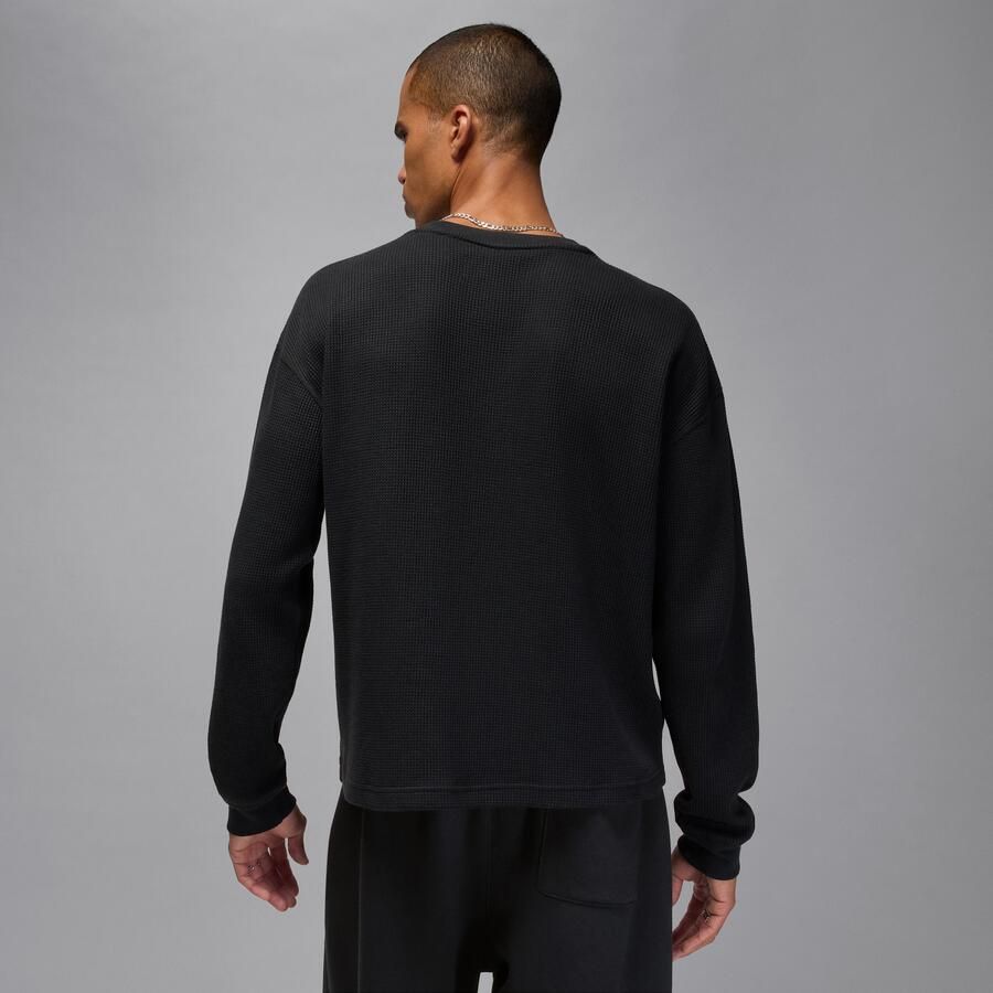 Jordan Flight Mountainside wafelshirt met lange mouwen voor heren Zwart
