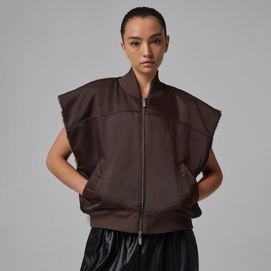 Jordan Flight Omkeerbare bodywarmer voor dames Bruin - Foto 4