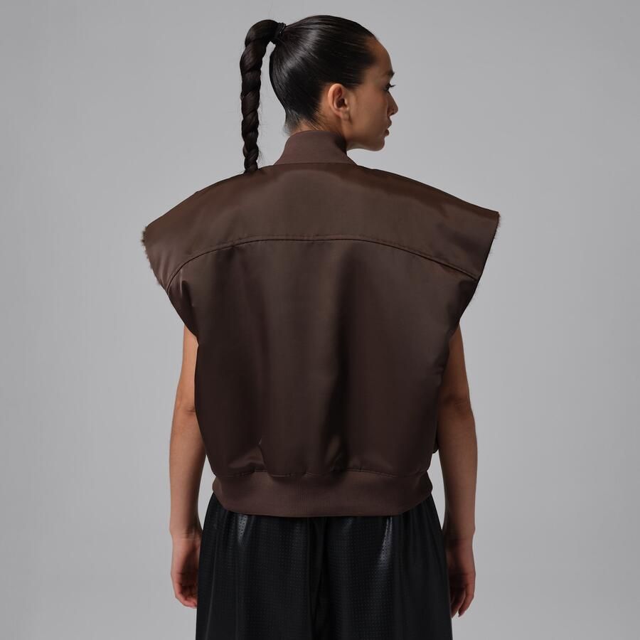 Jordan Flight Omkeerbare bodywarmer voor dames Bruin