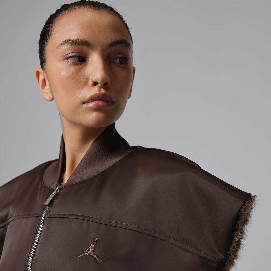 Jordan Flight Omkeerbare bodywarmer voor dames Bruin - Foto 2