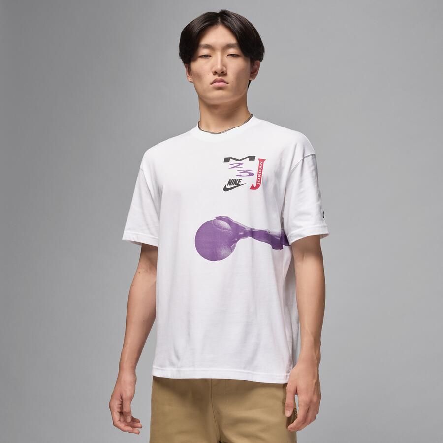 Jordan Flight oversized T-shirt met graphic voor dames Wit - Foto 4