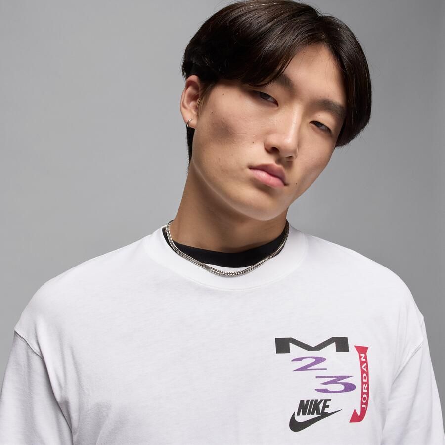 Jordan Flight oversized T-shirt met graphic voor dames Wit - Foto 2