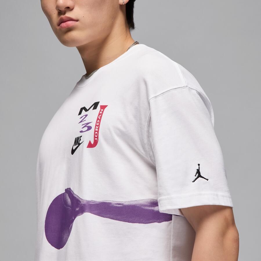 Jordan Flight oversized T-shirt met graphic voor dames Wit - Foto 3