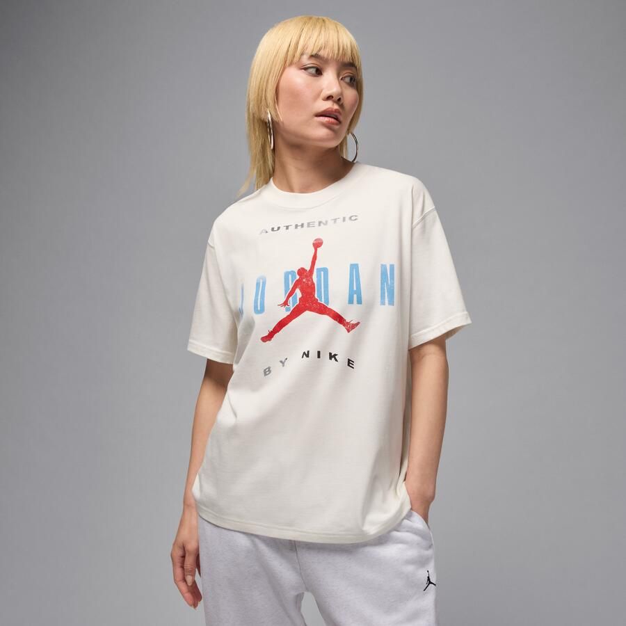 Jordan Flight T-shirt met graphic voor dames Wit - Foto 4