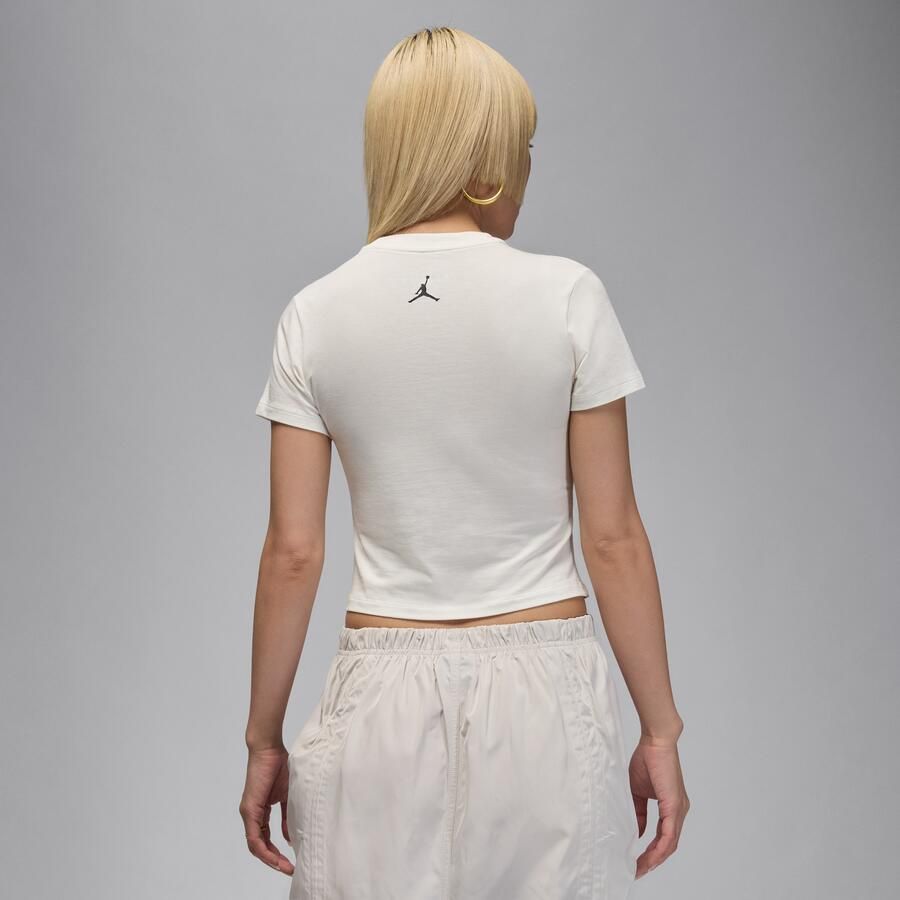 Jordan Flight T-shirt met graphic voor dames Wit