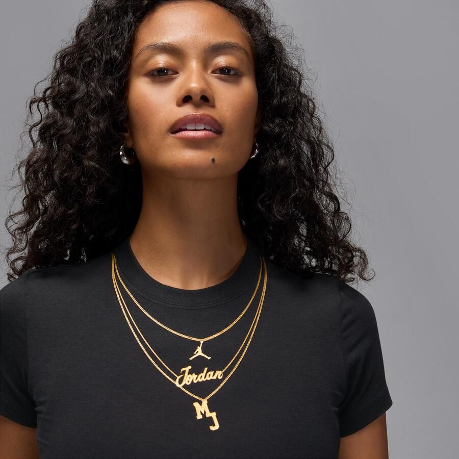 Jordan Flight T-shirt met graphic voor dames Zwart - Foto 2