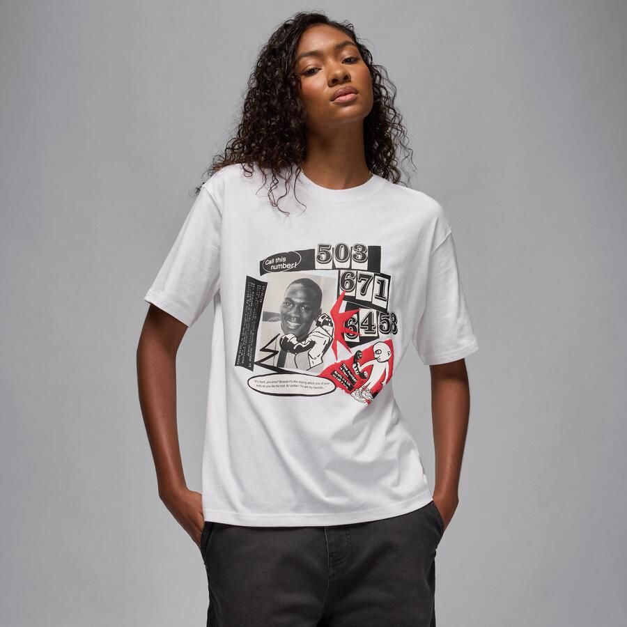 Jordan Flight T-shirt voor dames Wit - Foto 4