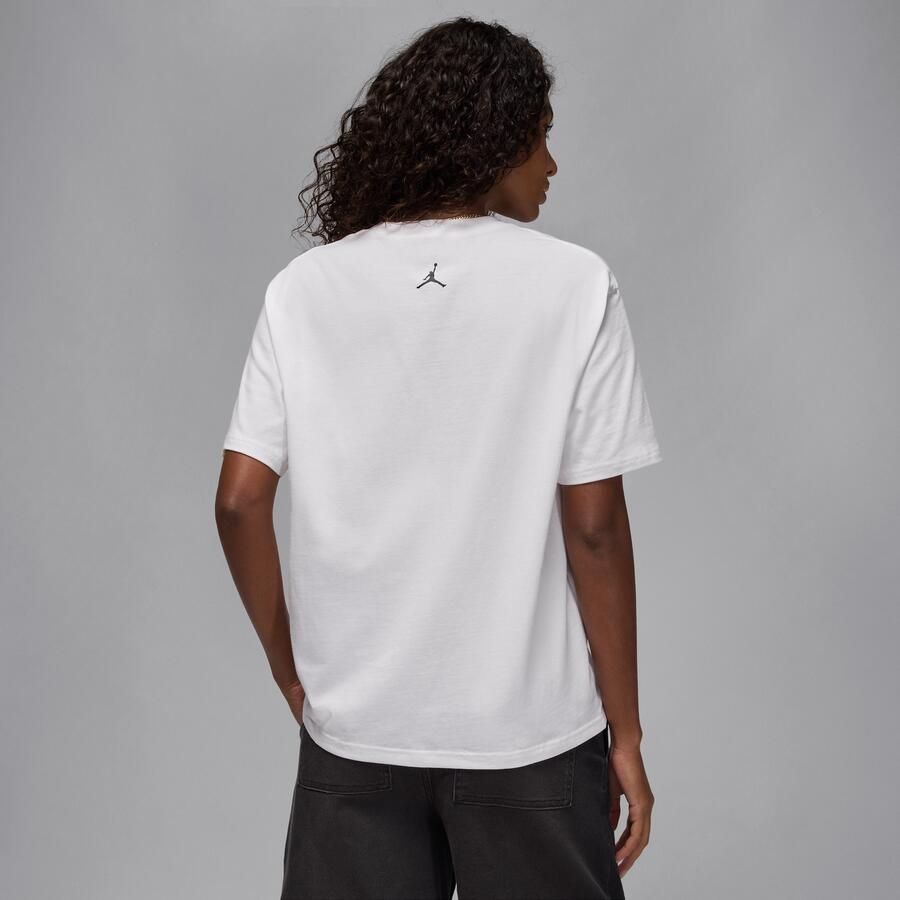 Jordan Flight T-shirt voor dames Wit