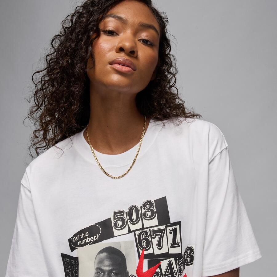 Jordan Flight T-shirt voor dames Wit - Foto 2