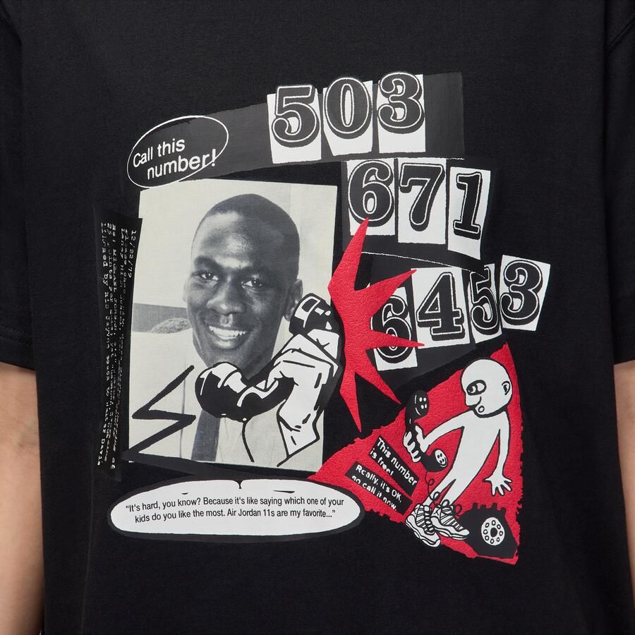 Jordan Flight T-shirt voor dames Zwart - Foto 3