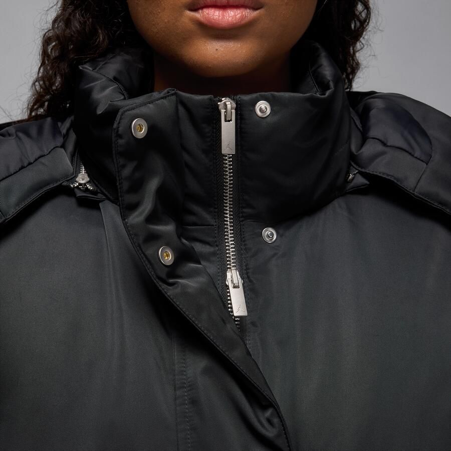 Jordan Flight Therma-FIT oversized damesparka van dons Zwart - Foto 3