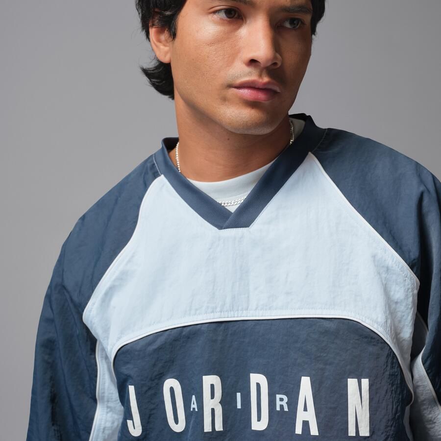 Jordan Flight warming-uptop met lange mouwen voor heren Blauw - Foto 2