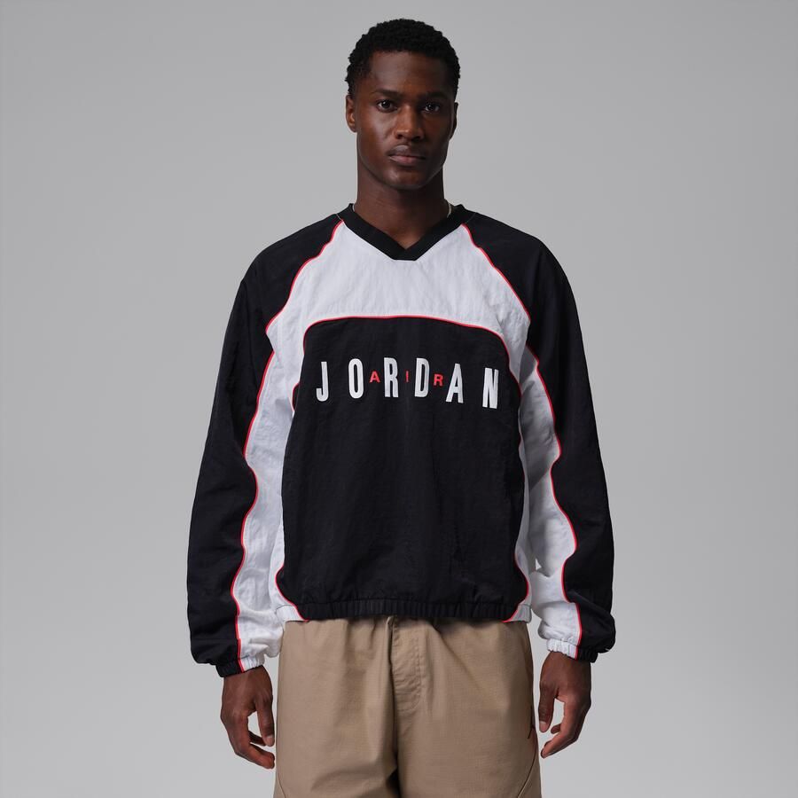 Jordan Flight warming-uptop met lange mouwen voor heren Zwart - Foto 4