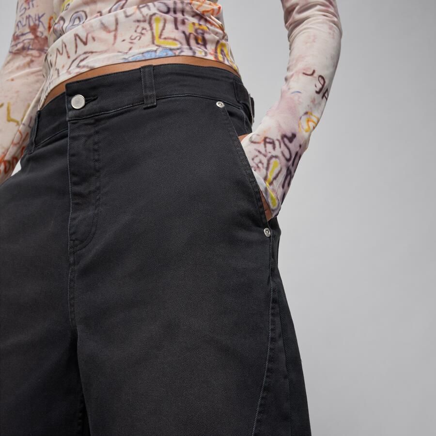 Jordan Flight '91 damesbroek met wijde pijpen Zwart