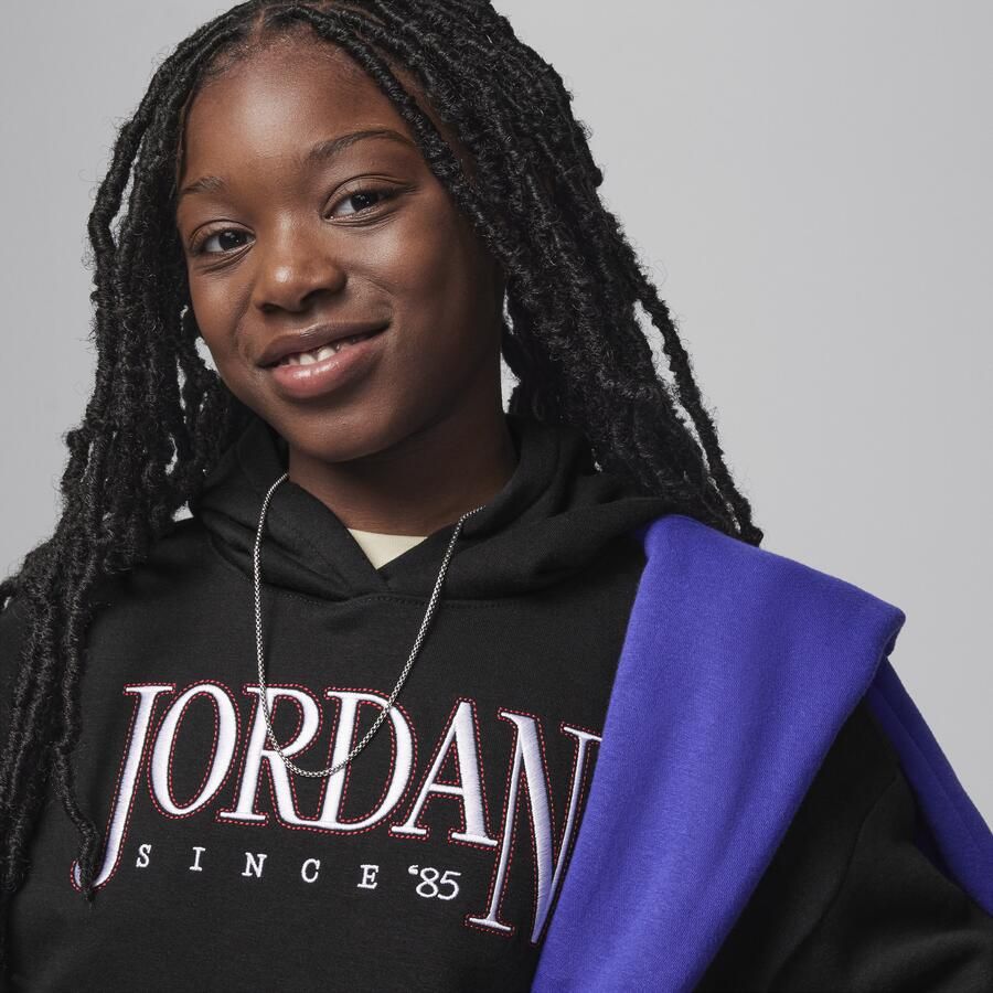 Jordan Fundamentals hoodie voor kids Zwart