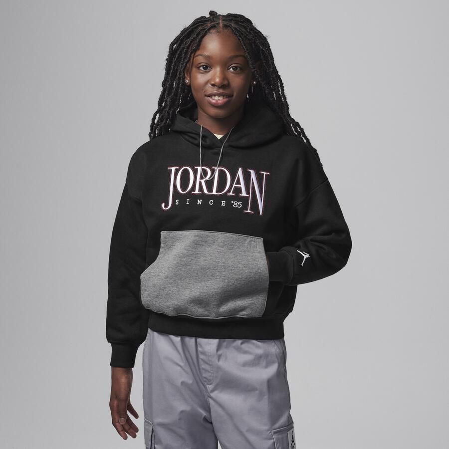 Jordan Fundamentals hoodie voor kids Zwart - Foto 3