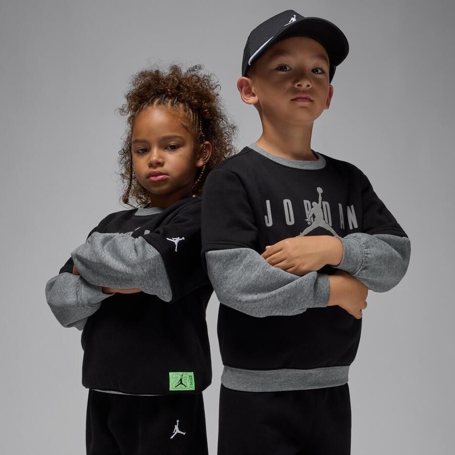 Jordan Future Flight tweedelige set met top met ronde hals voor kleuters Zwart - Foto 2