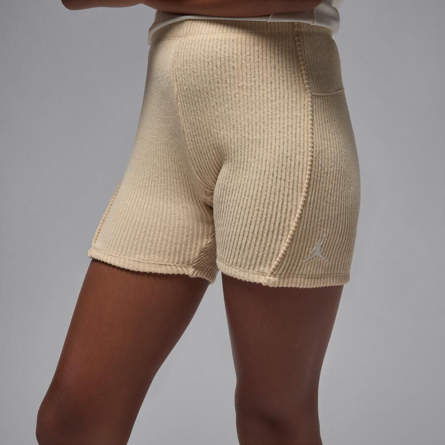 Jordan geribde bikeshorts voor kids Bruin - Foto 2