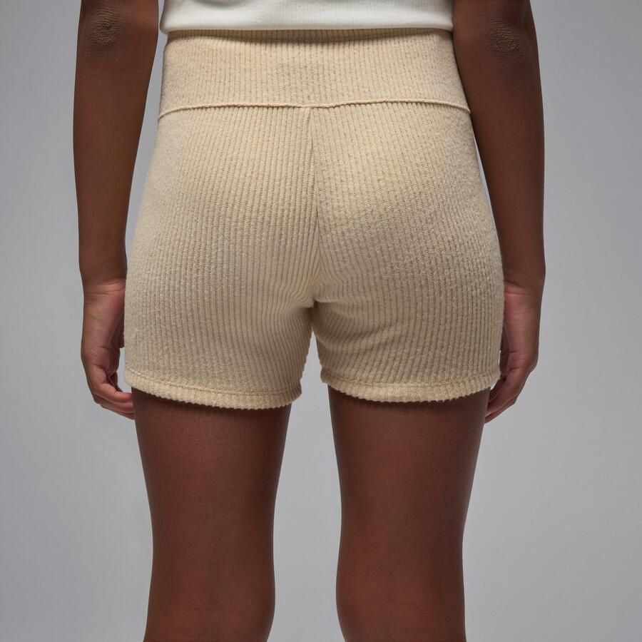 Jordan geribde bikeshorts voor kids Bruin - Foto 3