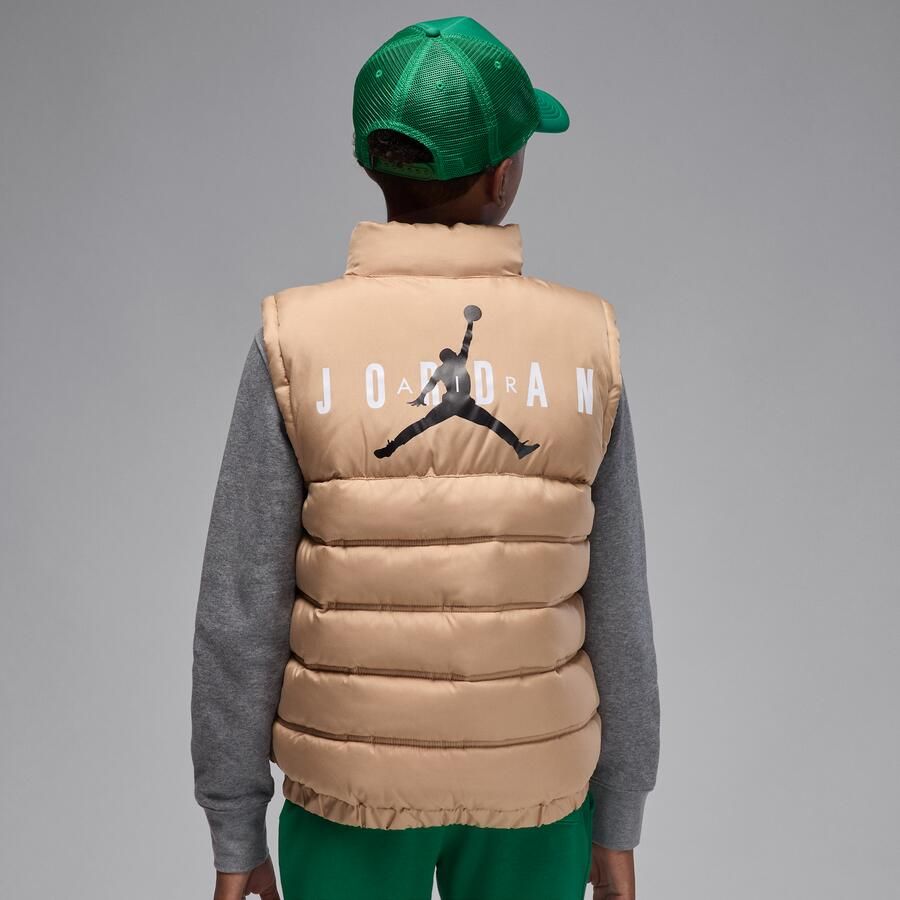 Jordan gewatteerde bodywarmer met vulling voor kids Bruin