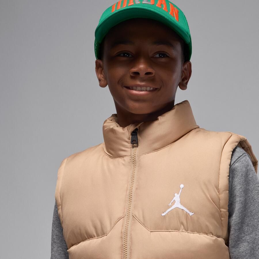 Jordan gewatteerde bodywarmer met vulling voor kids Bruin - Foto 2