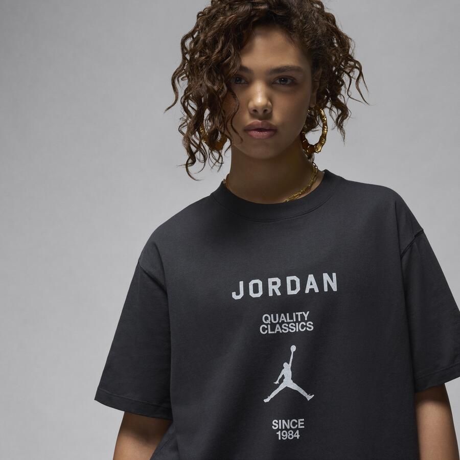 Jordan girlfriend T-shirt voor dames Zwart
