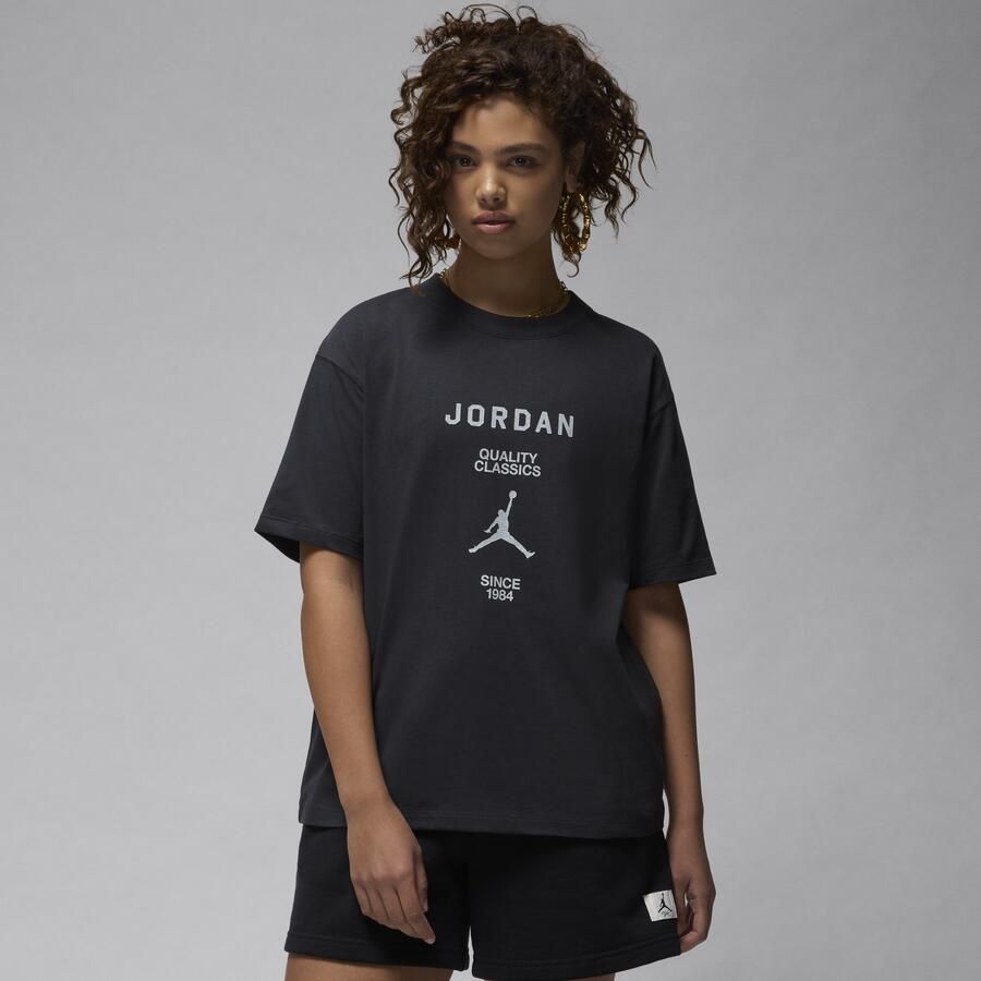 Jordan girlfriend T-shirt voor dames Zwart - Foto 3
