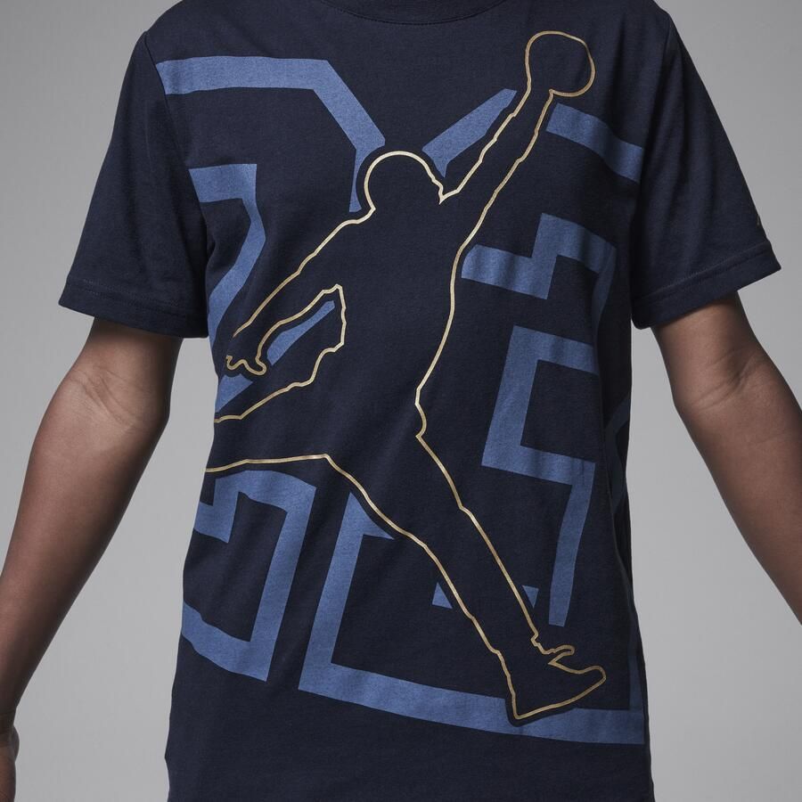 Jordan glanzend Jumpman T-shirt voor kids Zwart - Foto 2