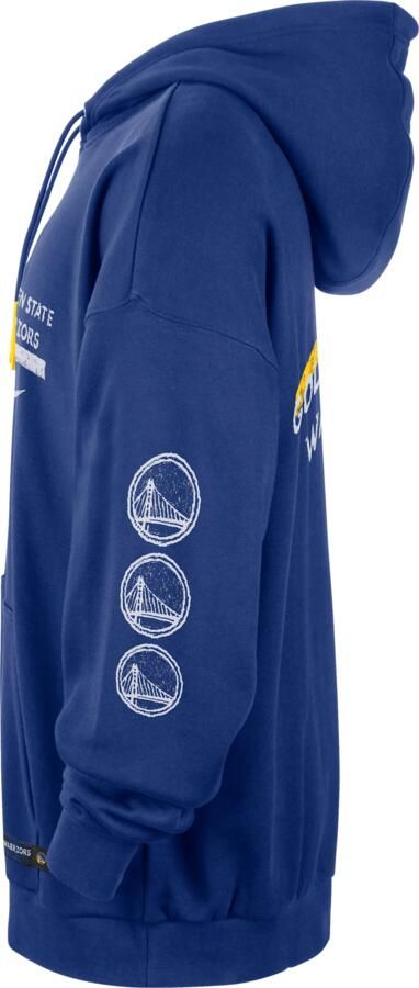 Jordan Golden State Warriors Courtside NBA Club Premium hoodie voor heren Blauw - Foto 2