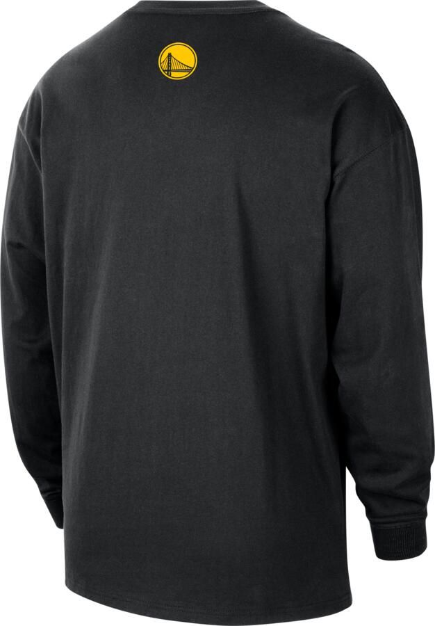 Jordan Golden State Warriors Essential NBA-herenshirt met lange mouwen Zwart