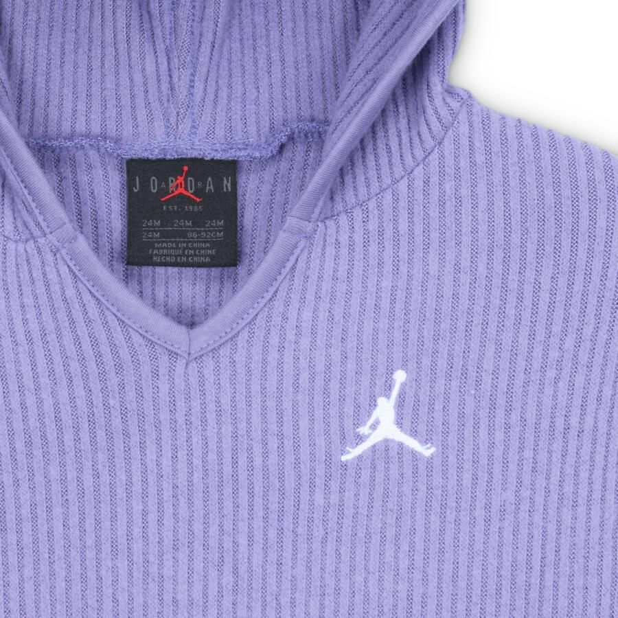 Jordan Heir To The Crown tweedelige geribbelde trui voor baby's (12-24 maanden) Paars