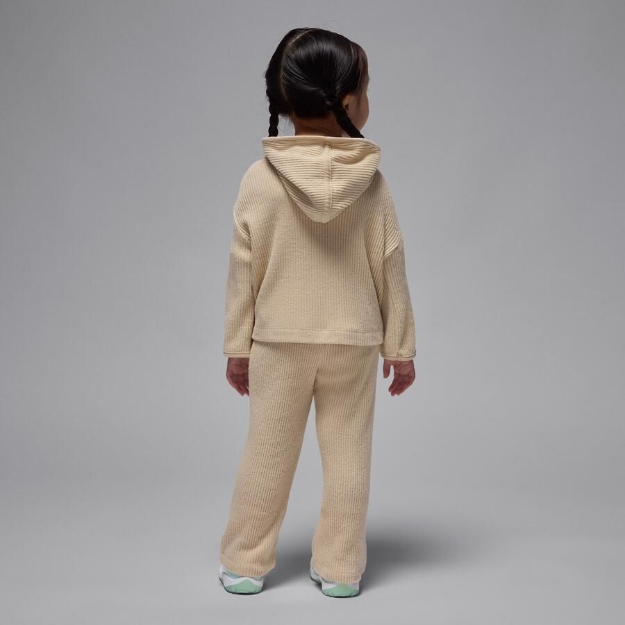 Jordan Heir To The Crown tweedelige geribbelde trui voor peuters Bruin