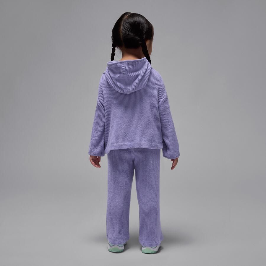 Jordan Heir To The Crown tweedelige geribbelde trui voor peuters Paars