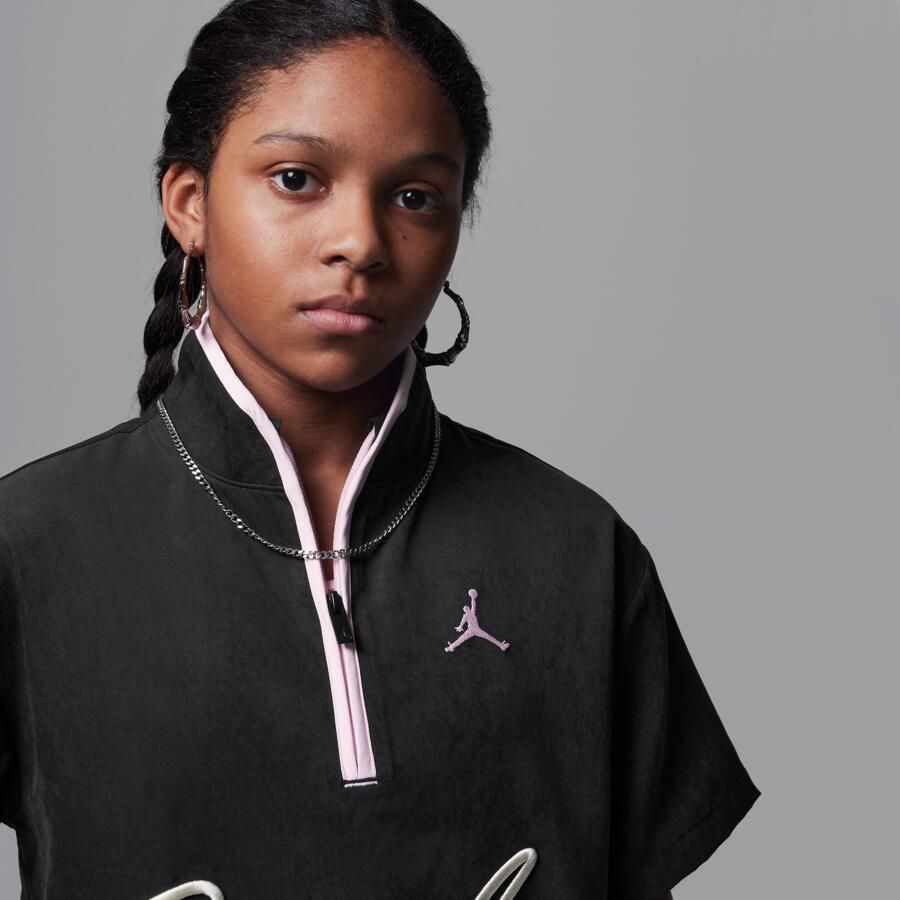 Jordan 'Hidden In Plain Sight' top met rits voor kleuters Zwart - Foto 2