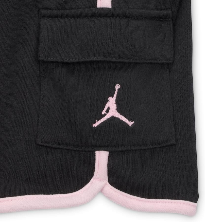 Jordan 'Hidden In Plain Sight' tweedelige shortsset voor baby's (12-24 maanden) Zwart