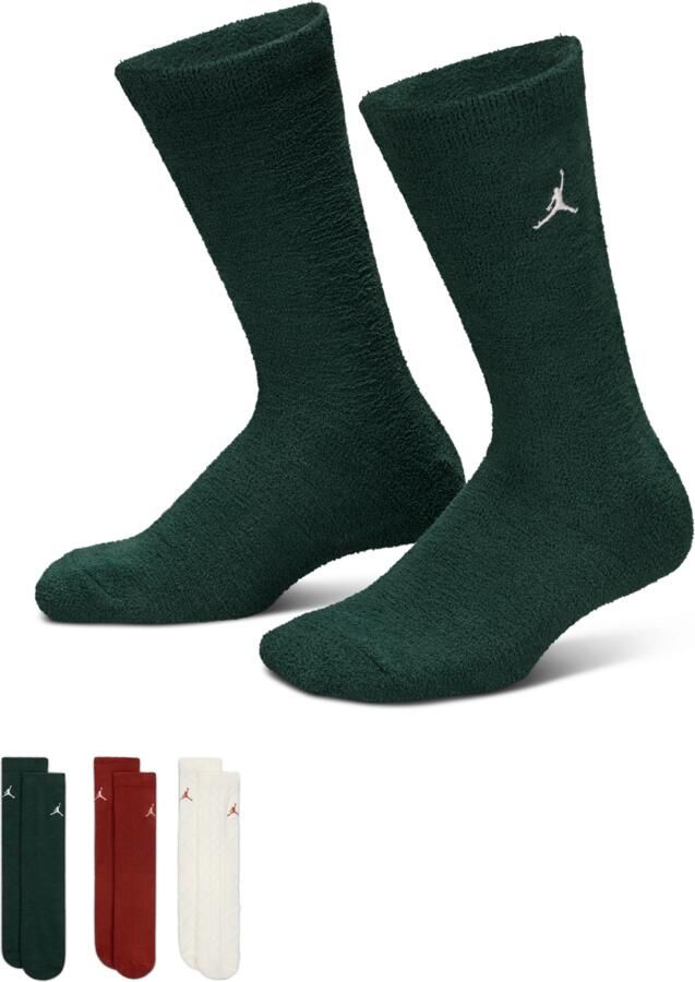 Jordan Holiday '25 cadeauset met Crew sokken voor kids (3 paar) Wit - Foto 3