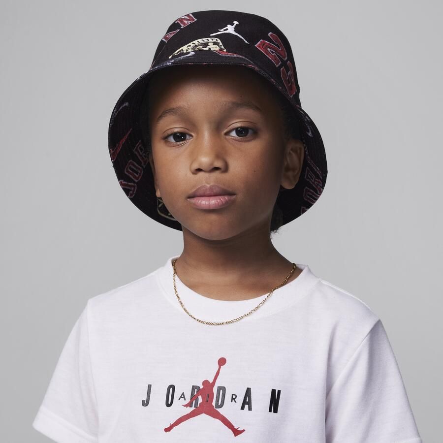 Jordan Icons vissershoedje voor kids Zwart - Foto 4