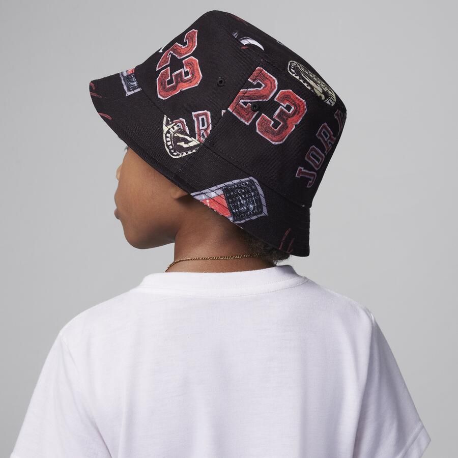 Jordan Icons vissershoedje voor kids Zwart