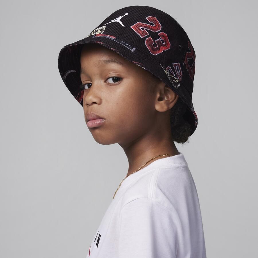 Jordan Icons vissershoedje voor kids Zwart - Foto 2
