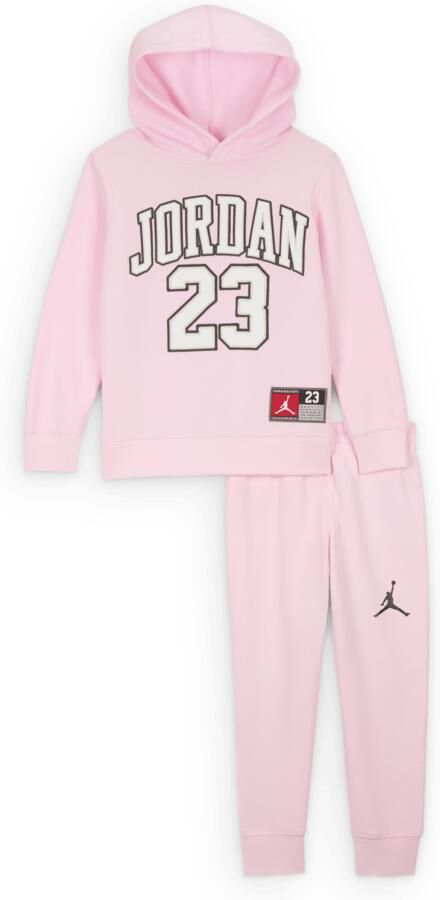 Jordan Jersey Pack tweedelige hoodieset voor kleuters Roze - Foto 3