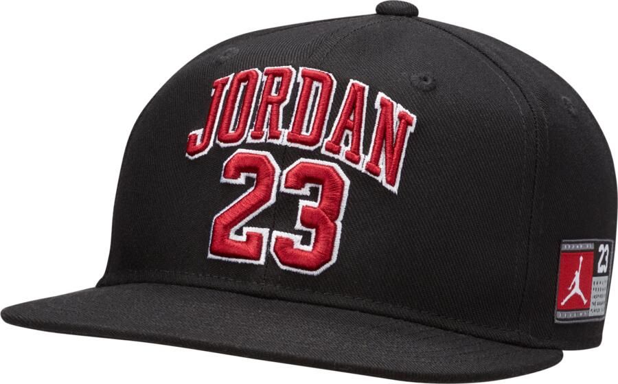 Jordan jersey pet met platte rand voor kids Zwart
