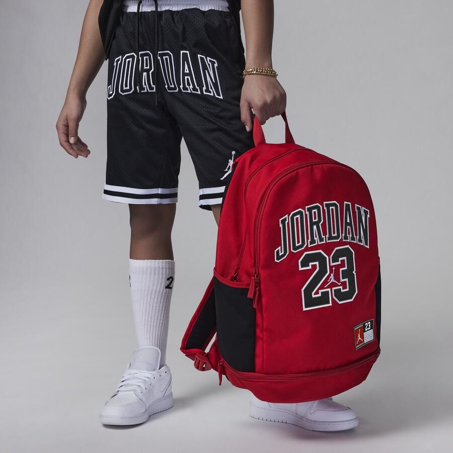 Jordan jersey rugzak voor kids (27 liter) Rood