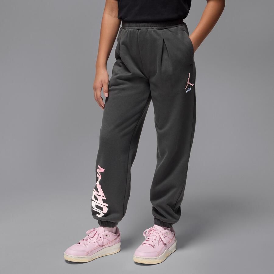 Jordan Jumpman Club fleecebroek met plooien voor kids Zwart - Foto 4