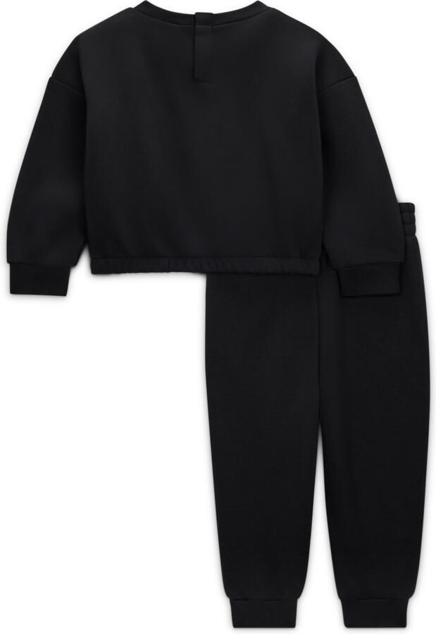 Jordan Jumpman Club tweedelige babyset van bubbelfleece (3-6 maanden) Zwart - Foto 2