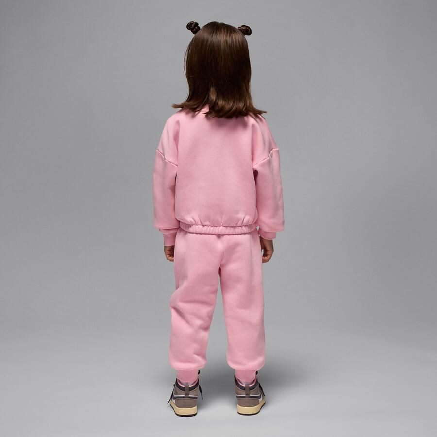 Jordan Jumpman Club tweedelige kleuterset van bubbelfleece Roze