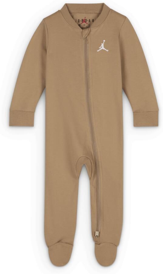 Jordan Jumpman coverall met voetjes voor baby's (0-9 maanden) Bruin