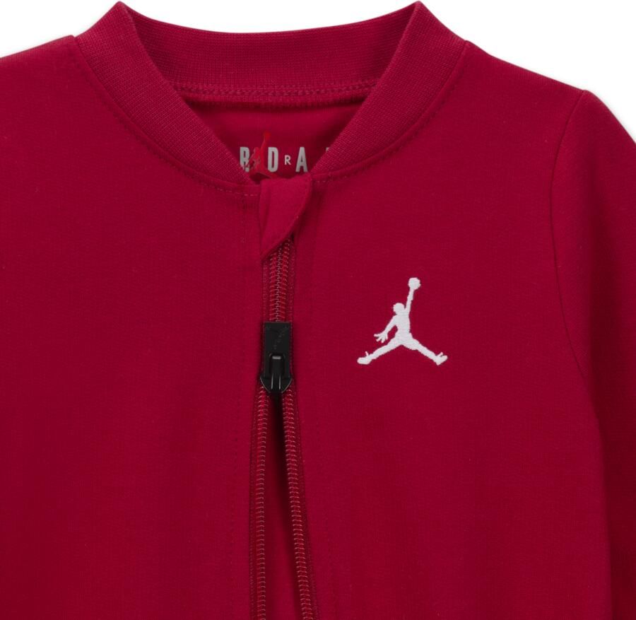 Jordan Jumpman coverall met voetjes voor baby's (0-9 maanden) Rood