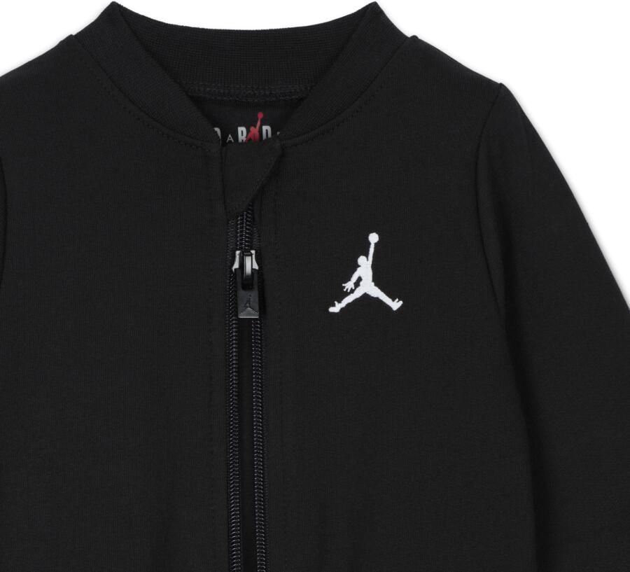 Jordan Jumpman coverall met voetjes voor baby's (0-9 maanden) Zwart - Foto 2