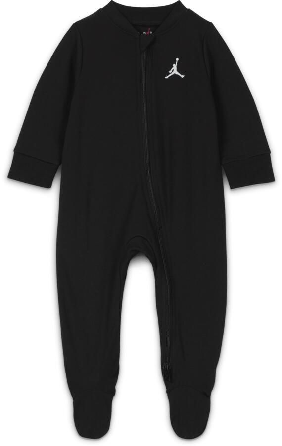 Jordan Jumpman coverall met voetjes voor baby's (0-9 maanden) Zwart